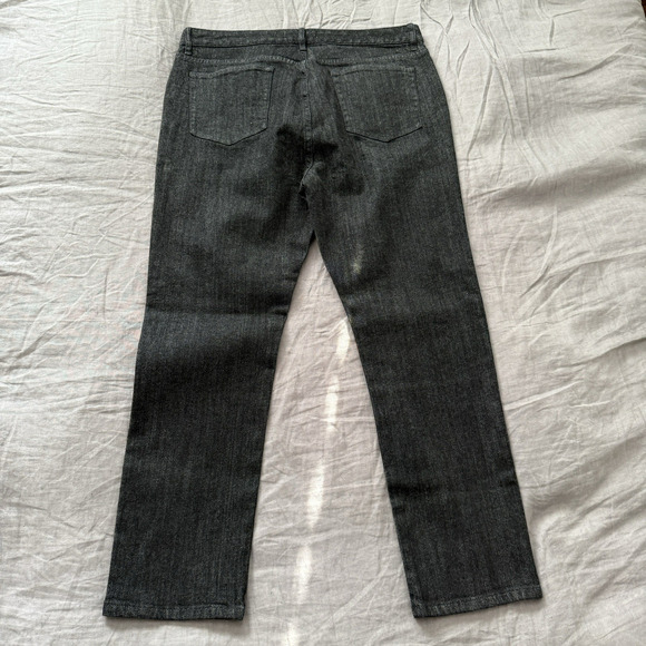 Something Navy Jeans High Waist Straight Leg Black 5 Pocket 33x26 - Picture 2 of 8